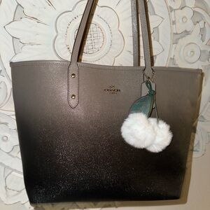 Coach Black and Gray Ombre Tote Bag